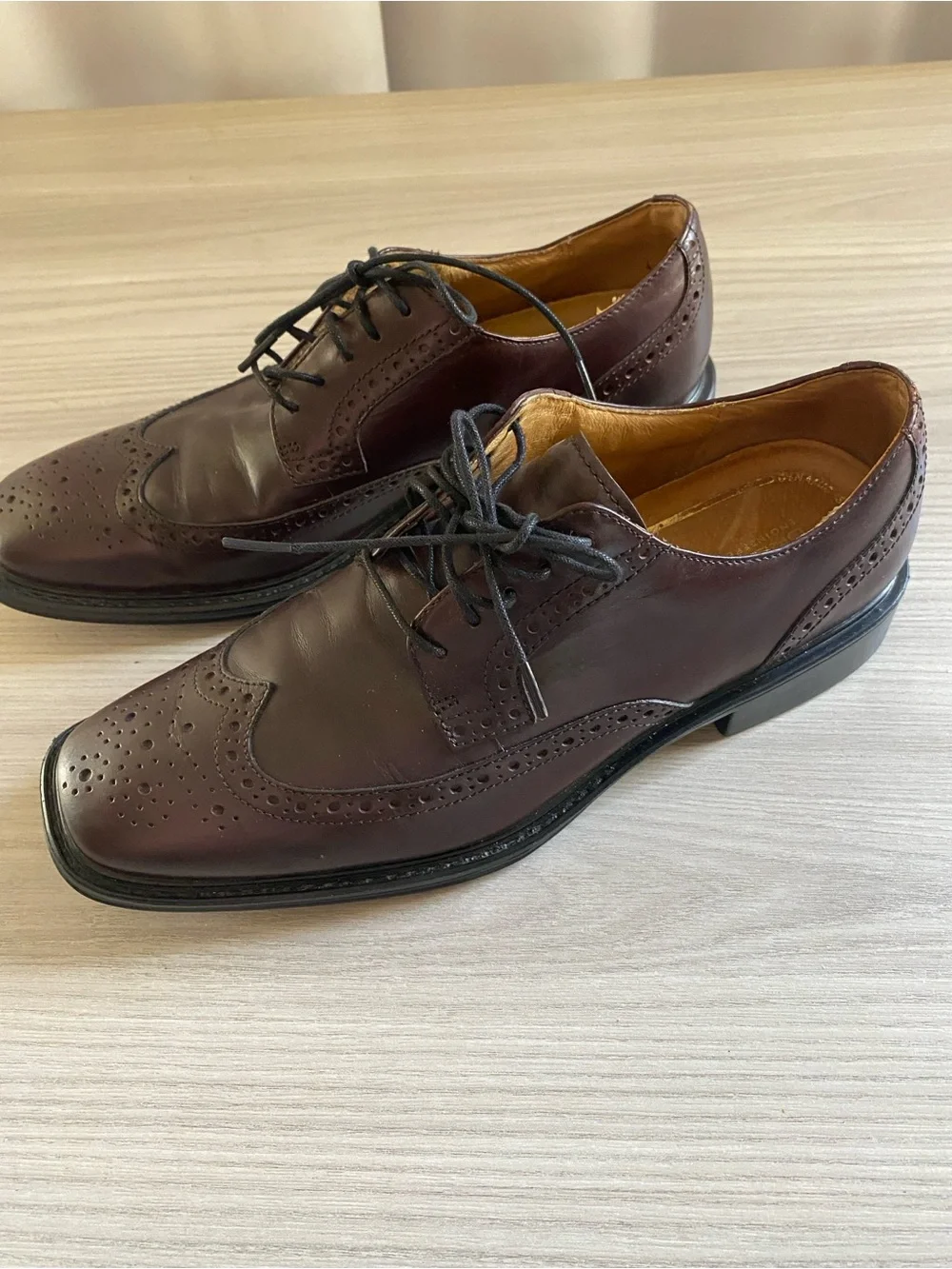 Rockport Brown Leather Wingtip Dress Shoes